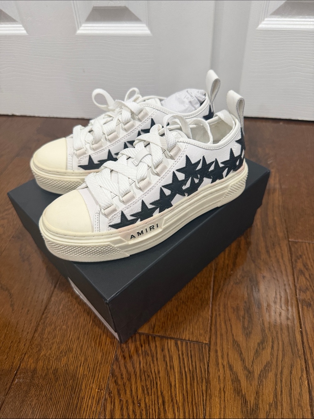 AMIRI Kids Stars Court Low-Top Sneakers size 33